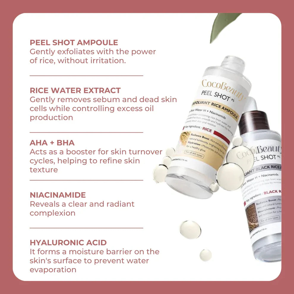 Peel Shot Glow Rice Ampoule Duo